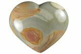 Wide, Polychrome Jasper Heart - Madagascar #205224-1
